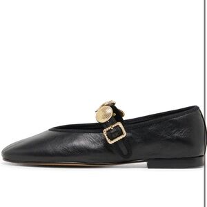 Elegant Black Leather Women's Shoes